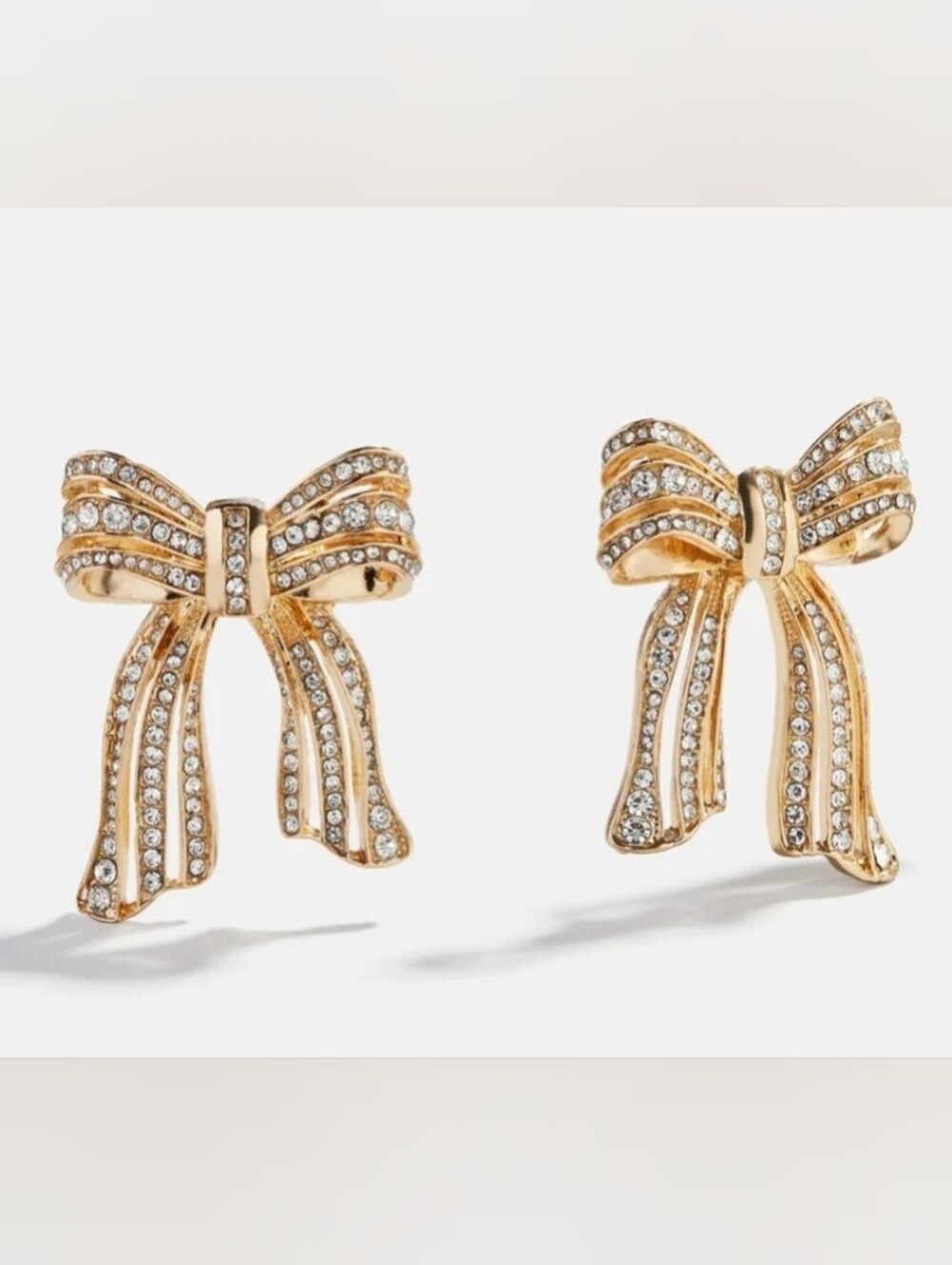 Perfectly Tied Bow🎀Statement Earrings (Goldtone)